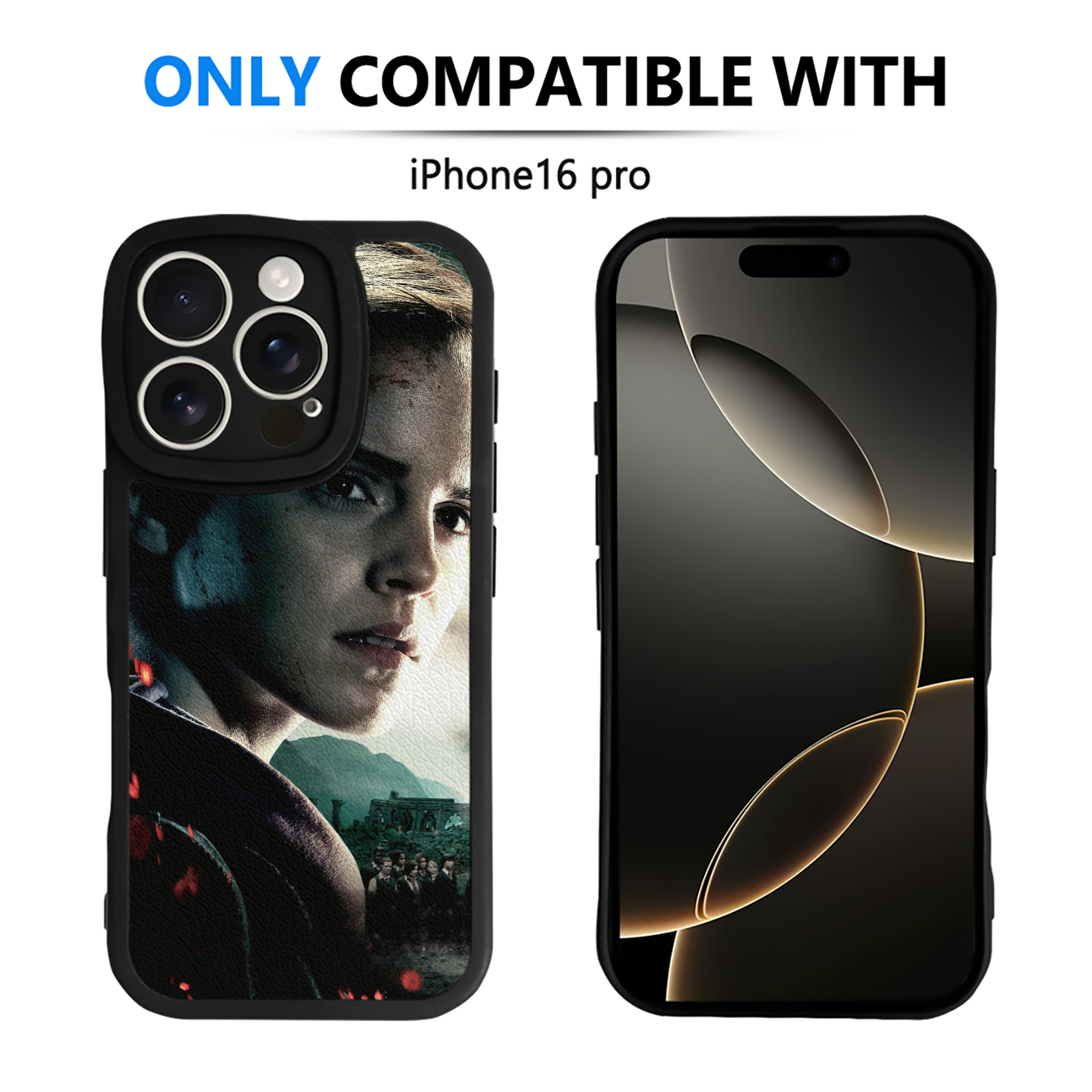 （画像用） Harry Potter ハリー・ポッターシリーズ 【iPhone 16シリーズ対応】シリコンスマホケース（レザー調） 材質：シリコン